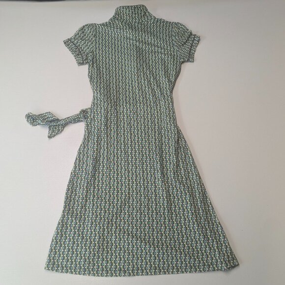 Louie Lucie Size Small Dress in Greens, Blue, and Cream - Picture 7 of 14